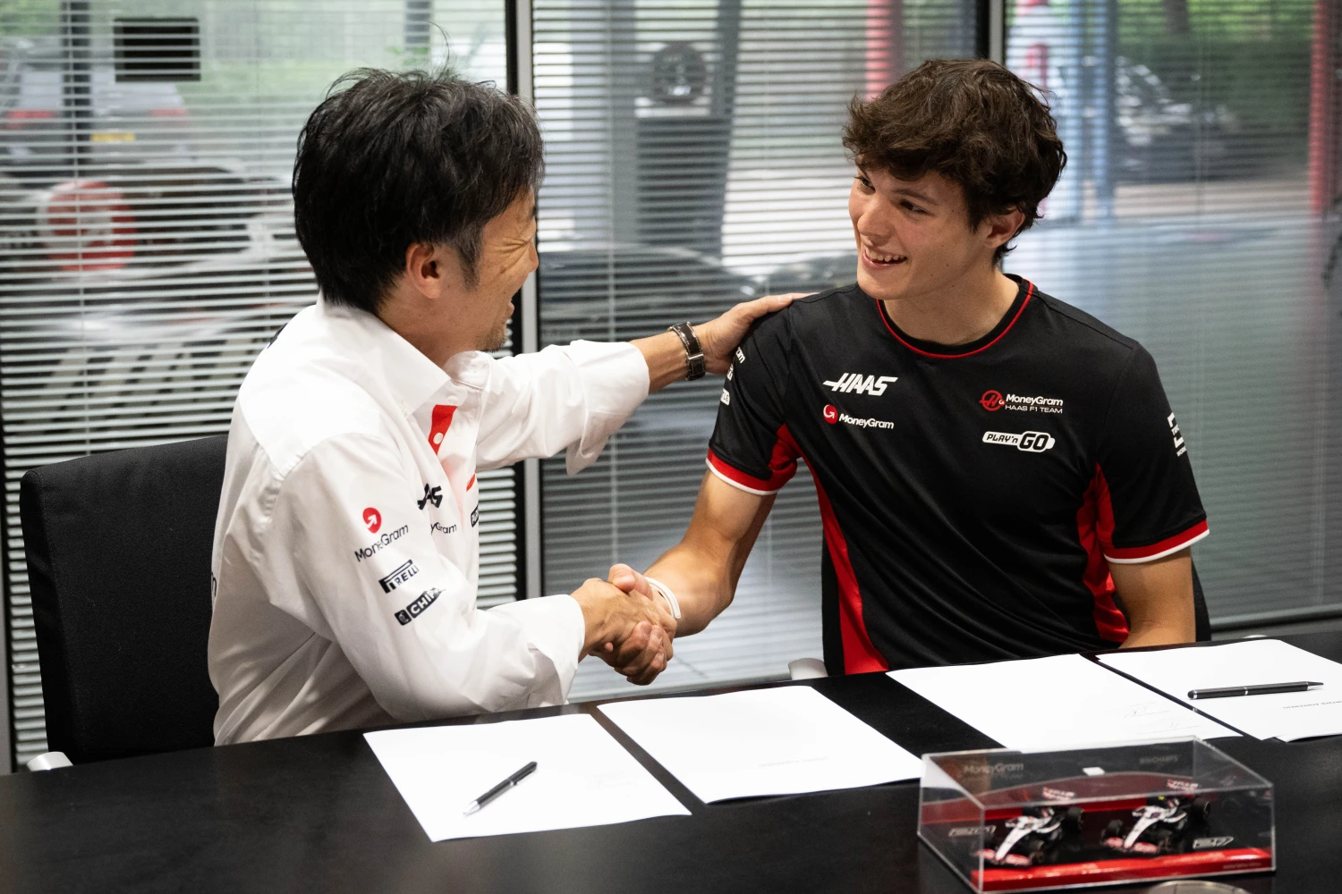 Ayao Komatsu is convinced that Ollie Bearman will be a Ferrari driver in the future