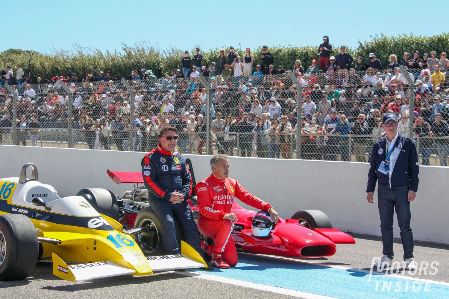 René Arnoux, once again present at the Grand Prix de France Historique