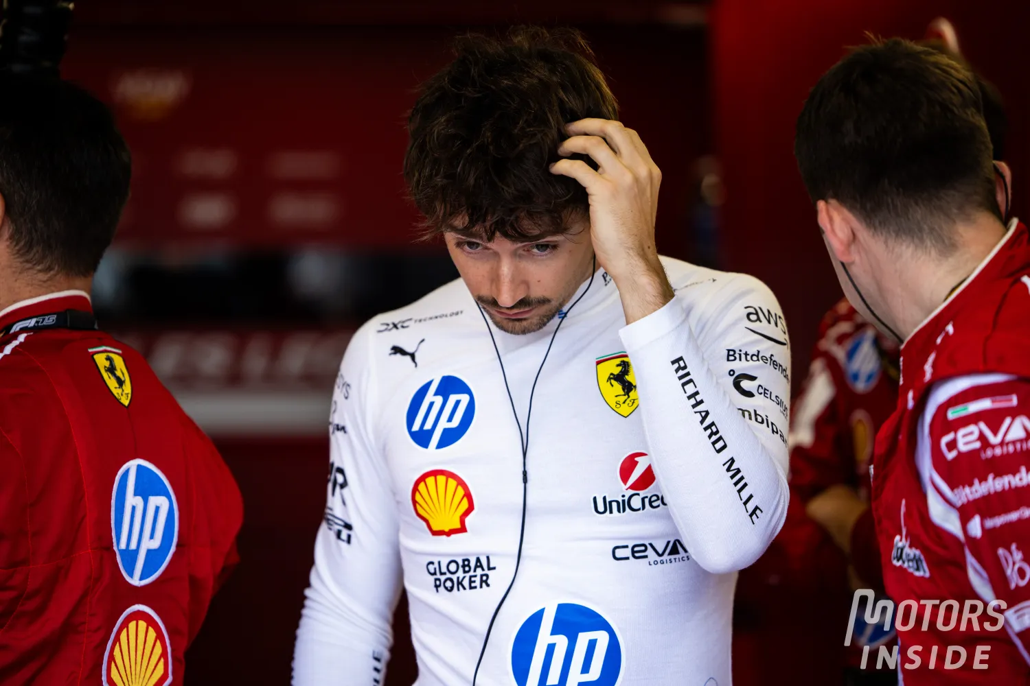 Charles Leclerc trapped by his family in Miami, Ferrari adrift