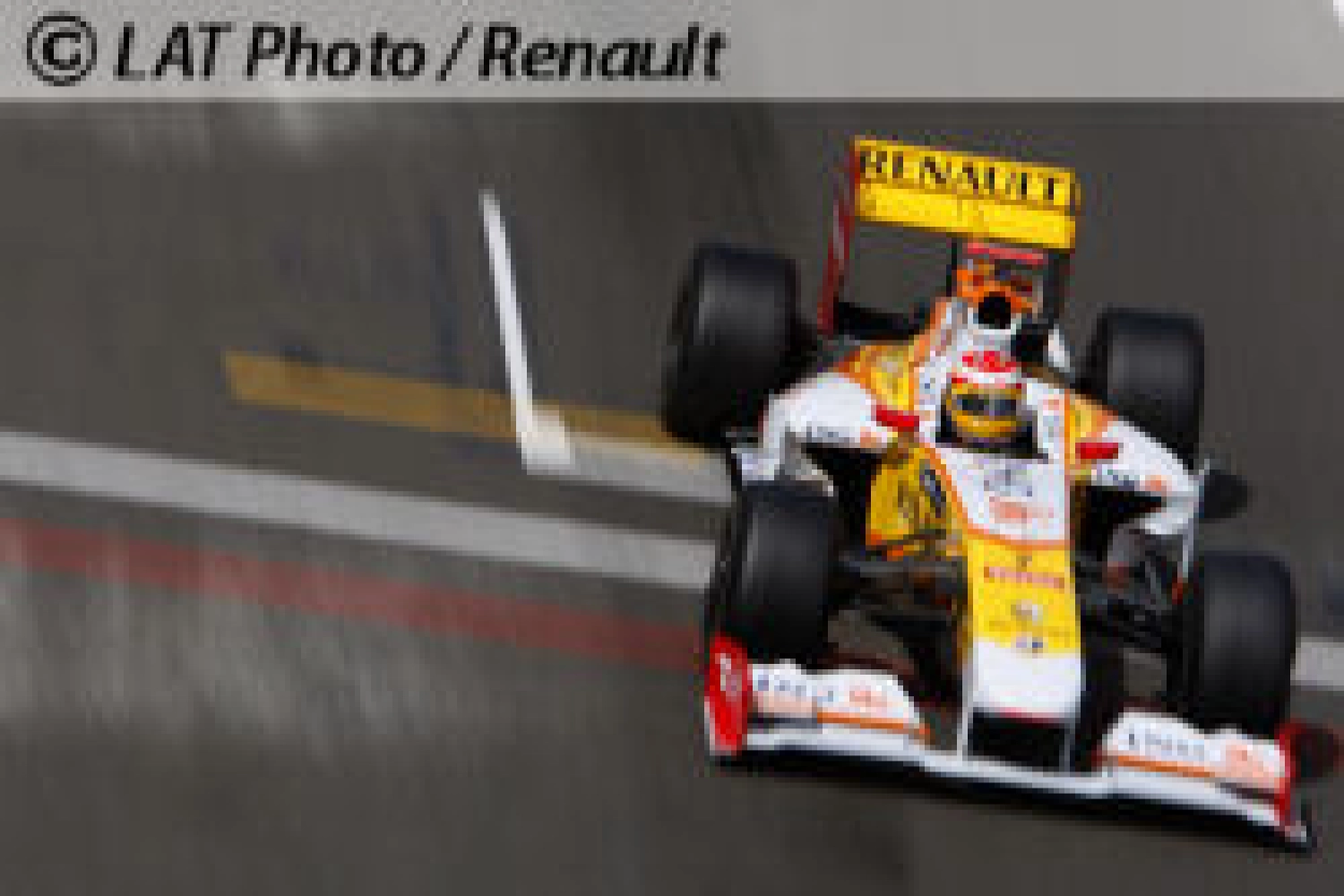 Vendredi : Alonso et Renault évitent la noyade !