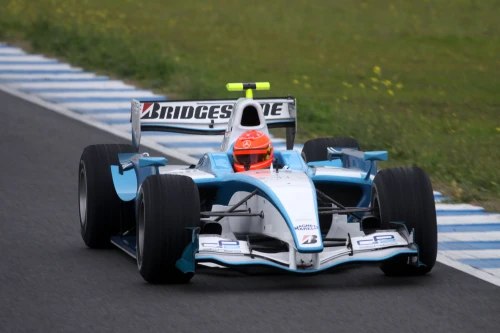 Michael Schumacher teste la GP2 à Jerez