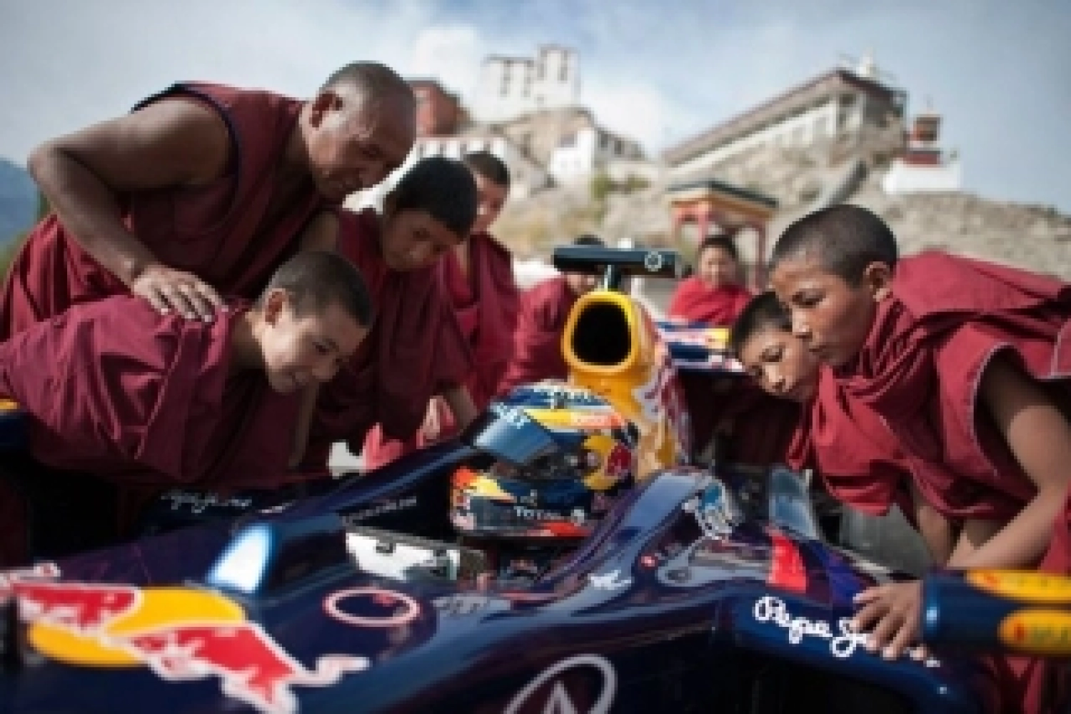 Red Bull fête son titre sur le toit du monde