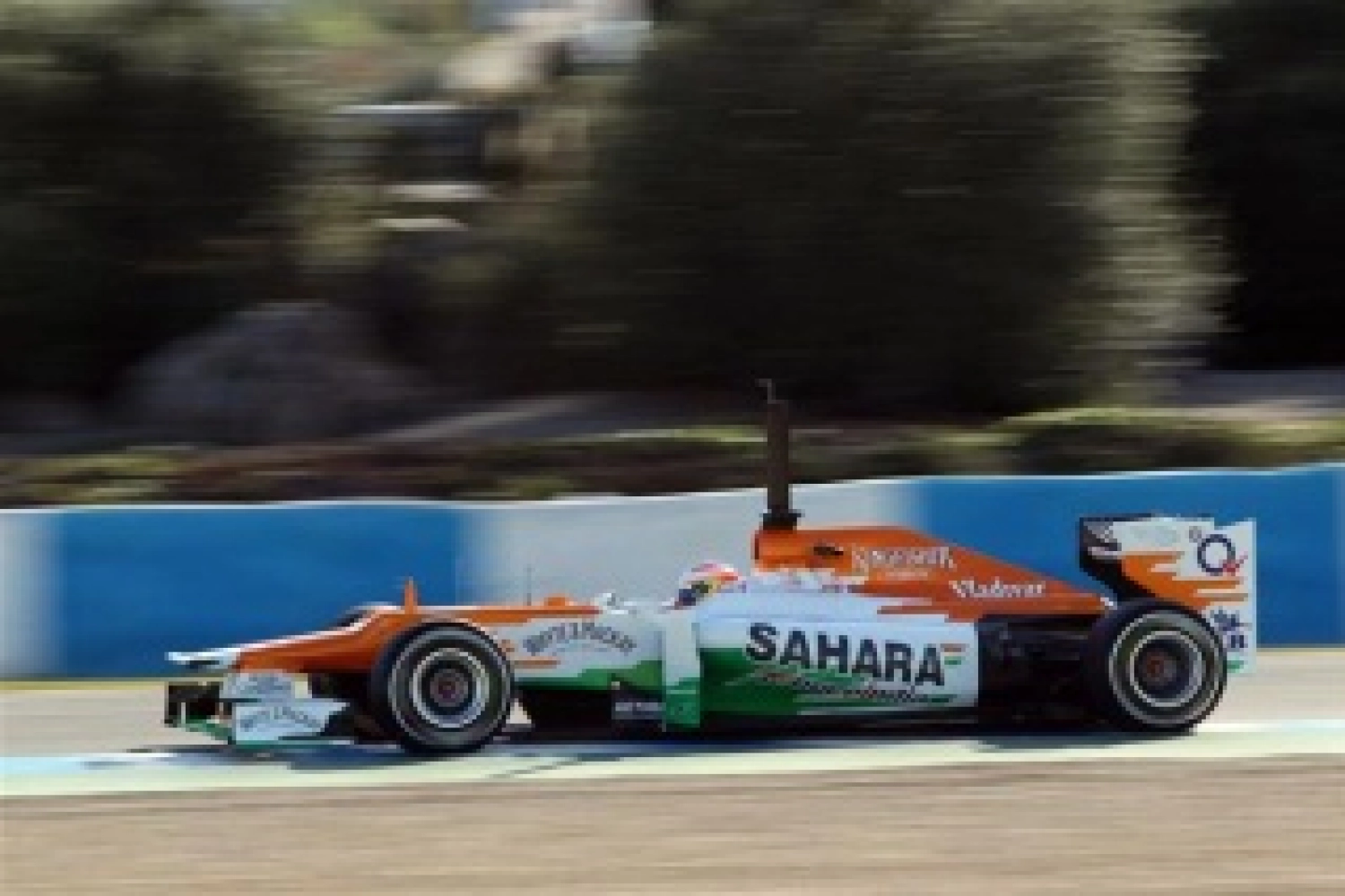 Un Américain avec Sahara Force India