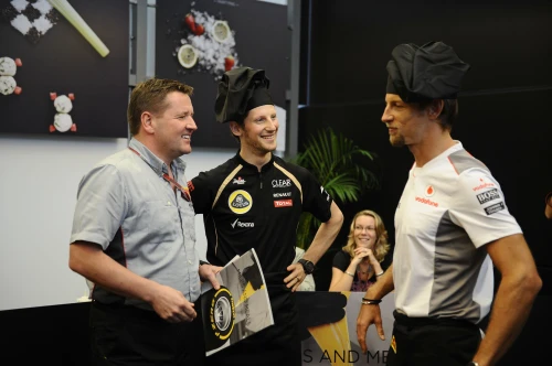 Grosjean VS Button, le face à face culinaire !