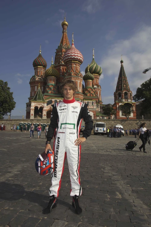 Marussia en roadshow à Moscou le 14 juillet 2012