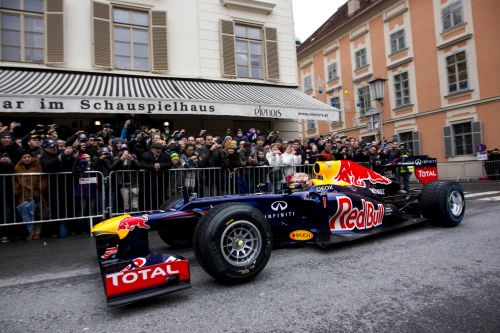 Red Bull en roadshow à Graz avec Sebastian Vettel