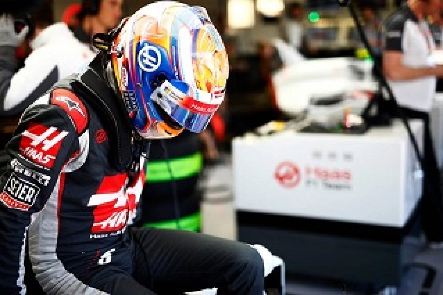 Romain Grosjean, toujours en difficulté avec sa Haas