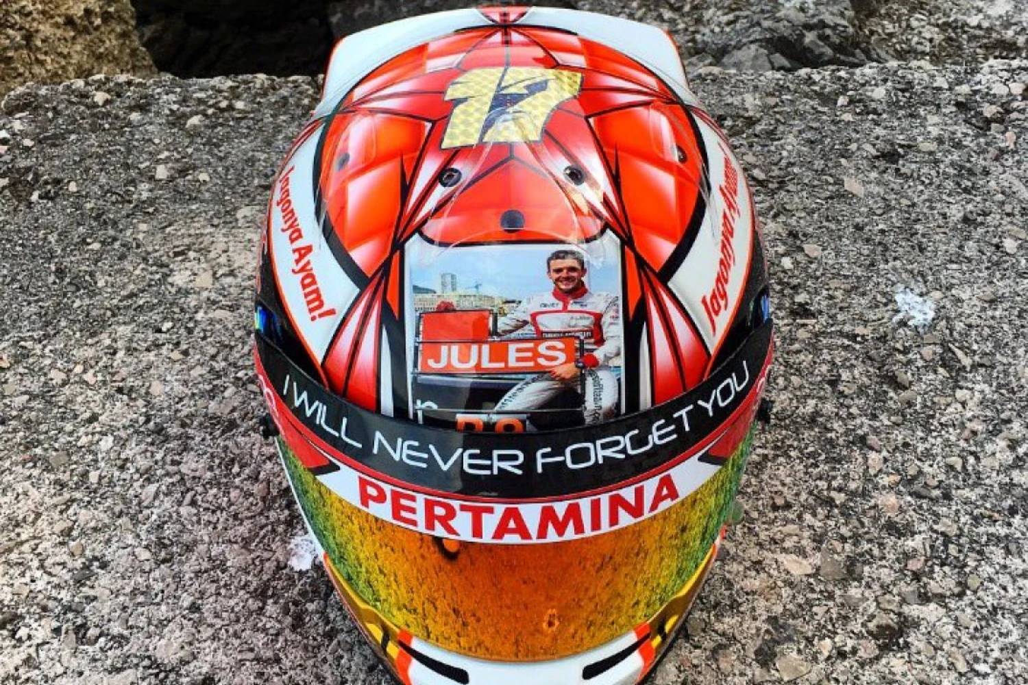 Norman Nato rend hommage à Jules Bianchi à Monaco