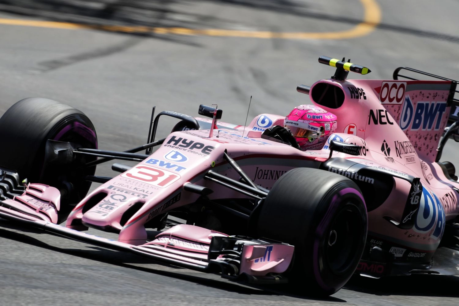 Esteban Ocon a manqué de chance dans les rues de Monaco