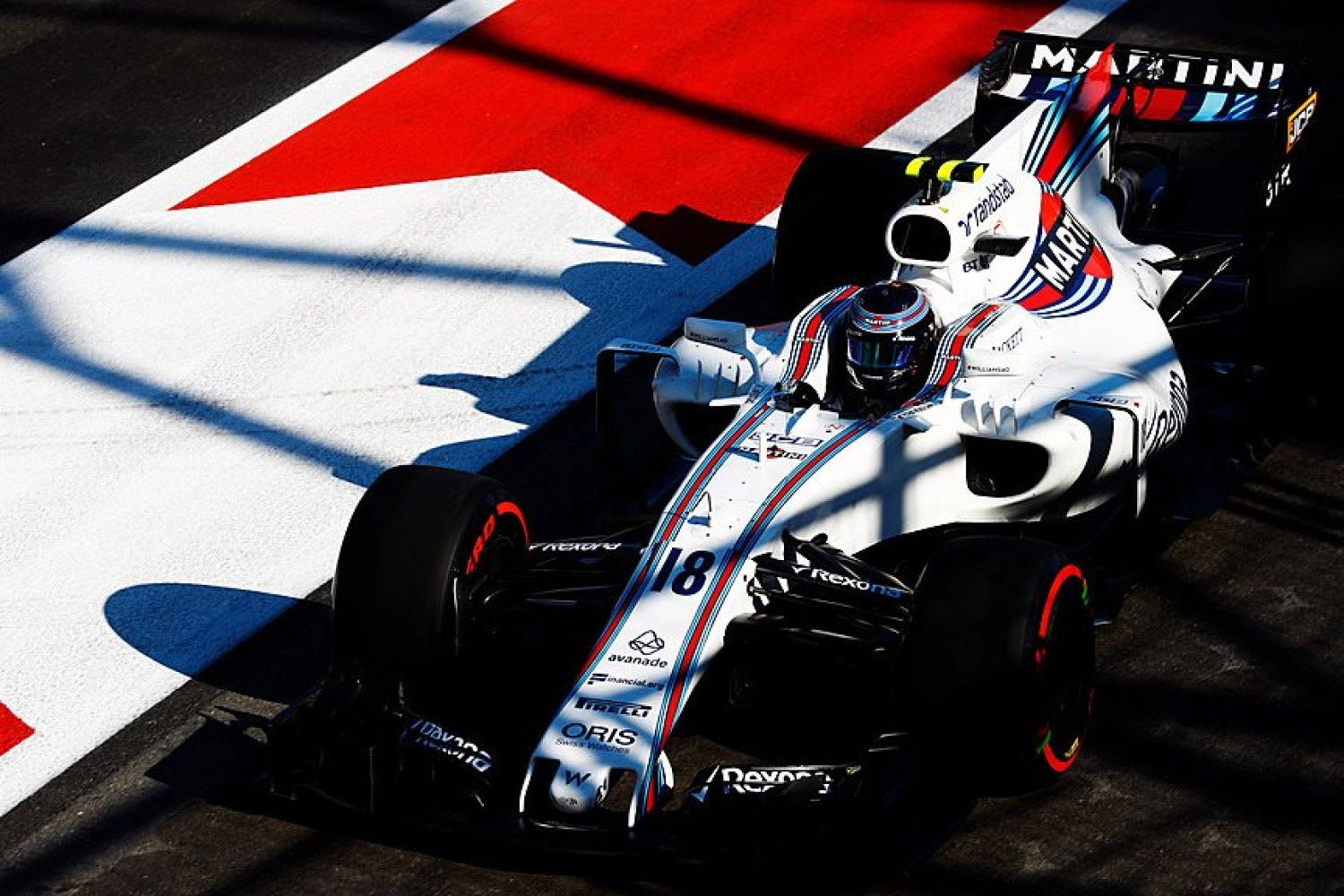 Lance Stroll devant Felipe Massa en qualifications à Bakou