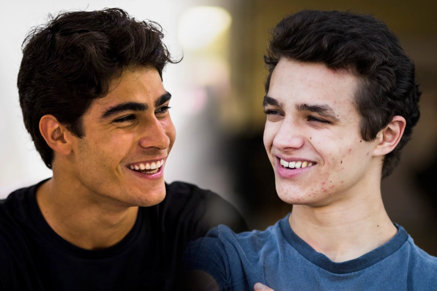 Sérgio Sette Câmara et Lando Norris chez Carlin en 2018