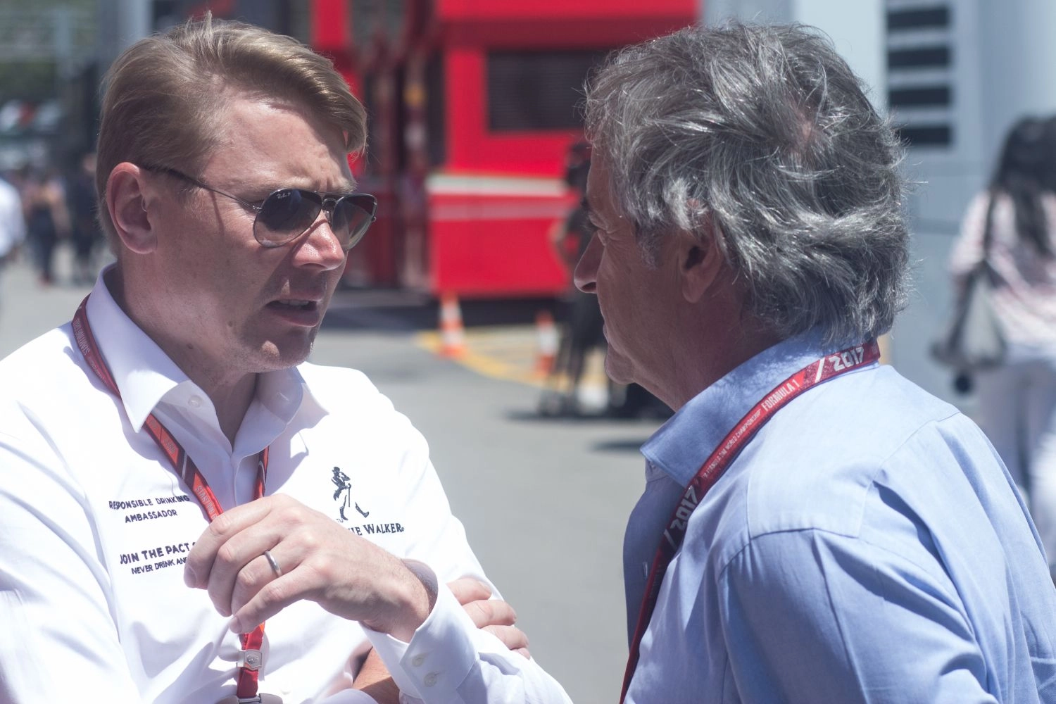 Mika Hakkinen au volant d’une McLaren