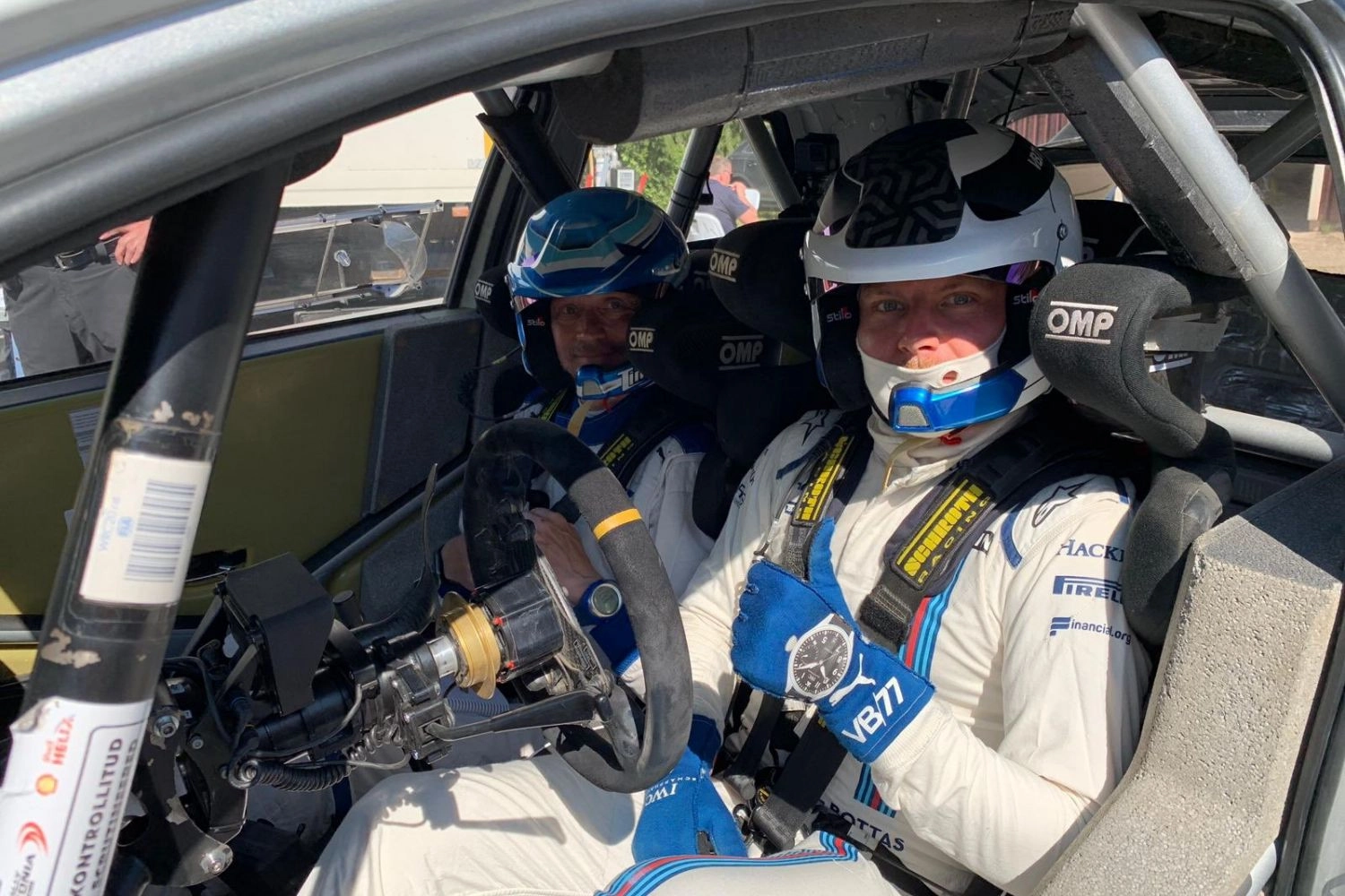 Valtteri Bottas très satisfait de son essai en rallye chez Toyota