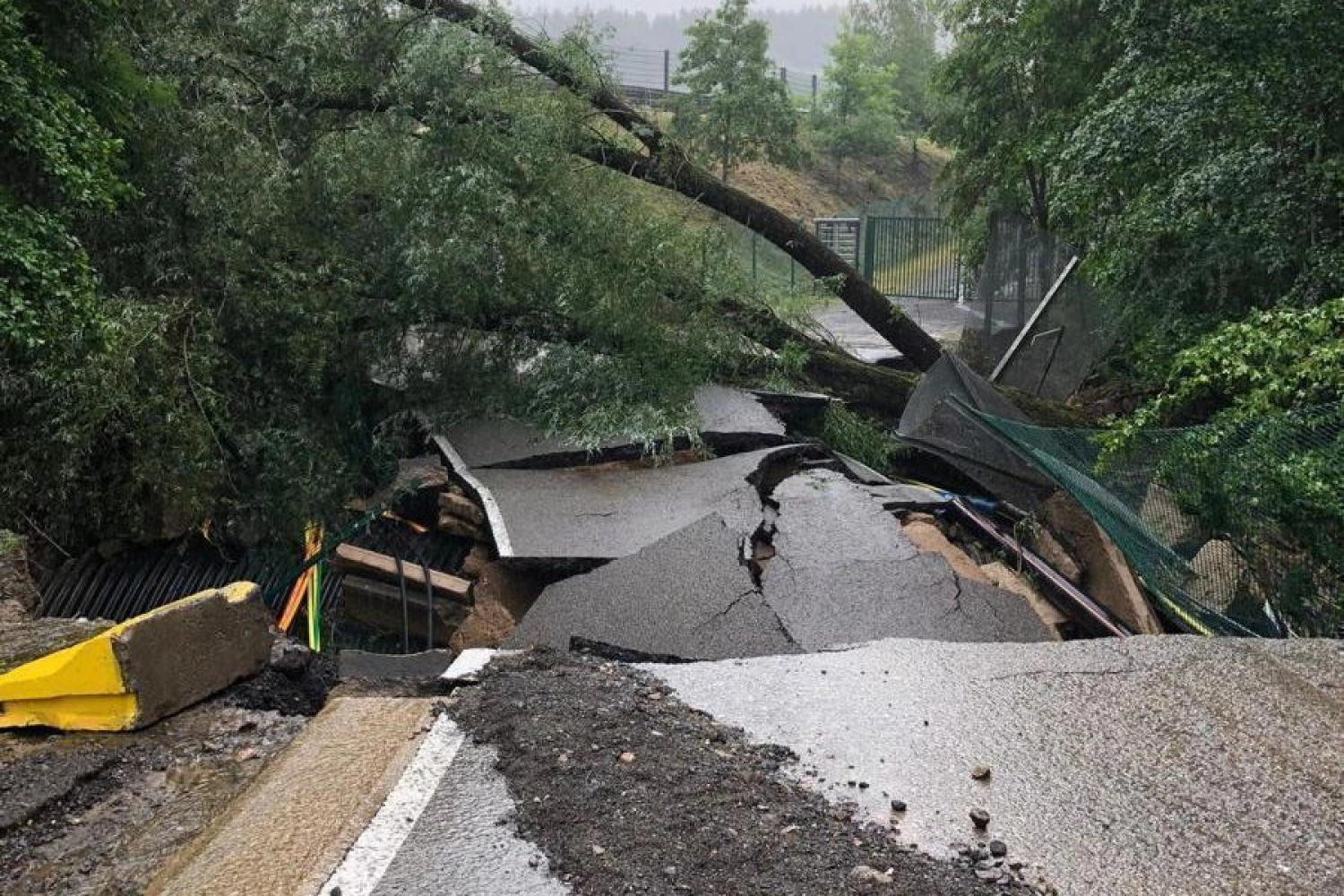 Le circuit de Spa de nouveau touché par les intempéries