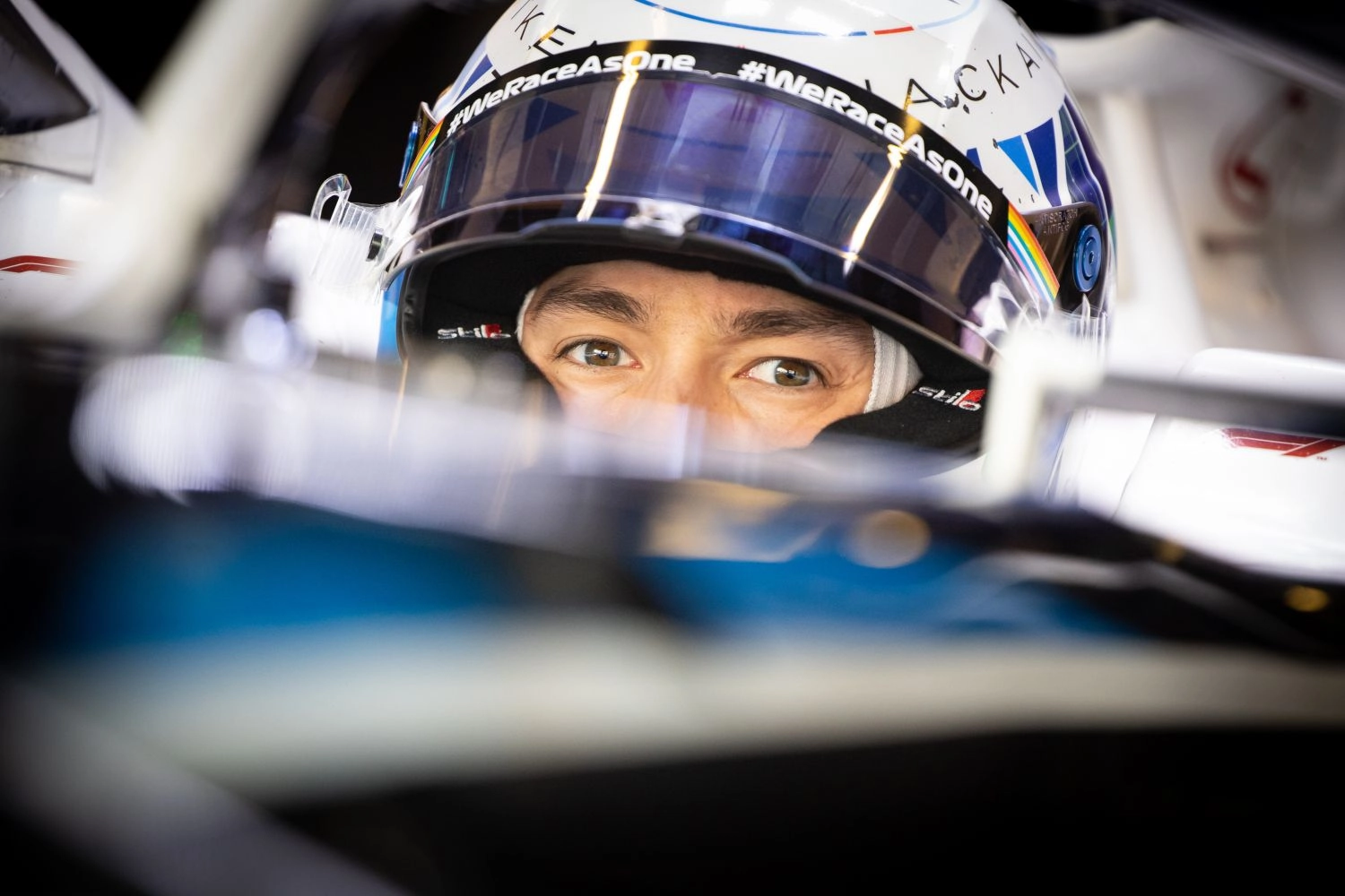 Jack Aitken au volant de la Williams lors des FP1 à Abu Dhabi