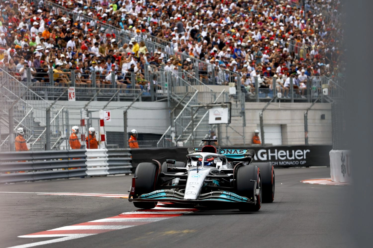 Russell étonné que son dépassement sur Norris n’ait pas été montré