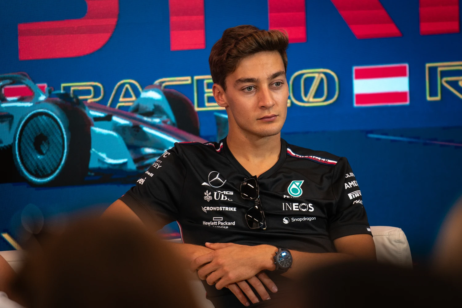 Une voiture plus proche du sol et plus rigide met en difficulté George Russell