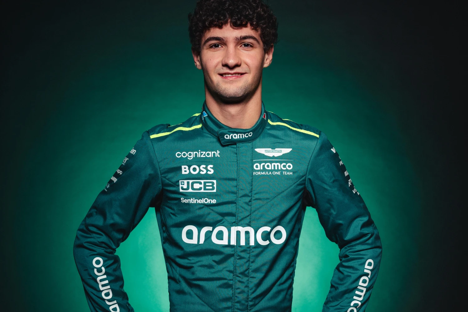 Jak Crawford au volant de l’Aston Martin lors des tests d’après-saison