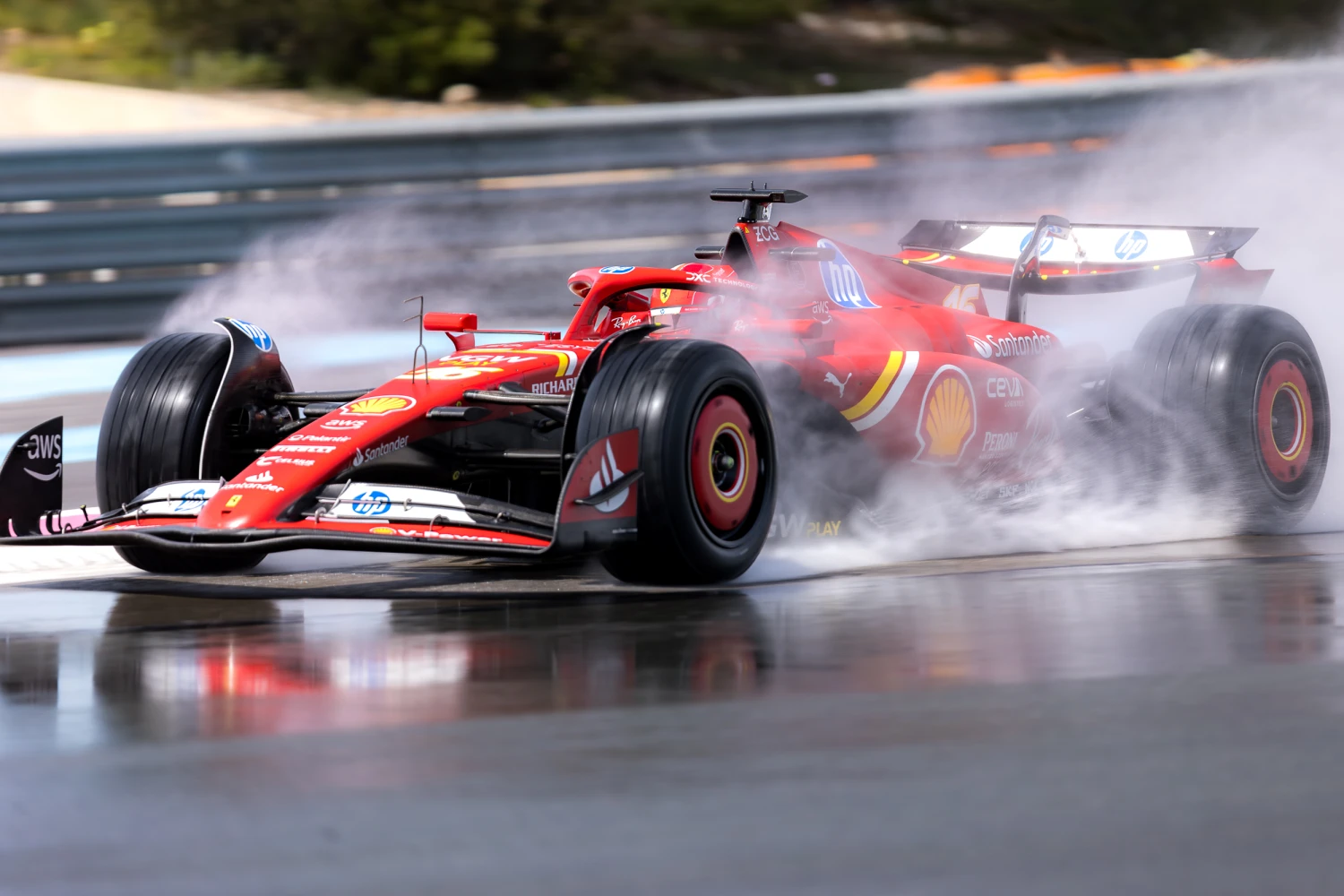 Ferrari a réalisé deux jours d’essais pour Pirelli au Castellet