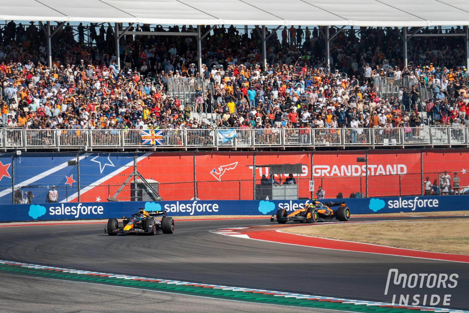 Verstappen sur sa bataille avec Norris : « J’ai tout essayé pour le garder derrière »