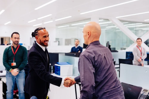 Les photos du premier jour de Lewis Hamilton chez Ferrari