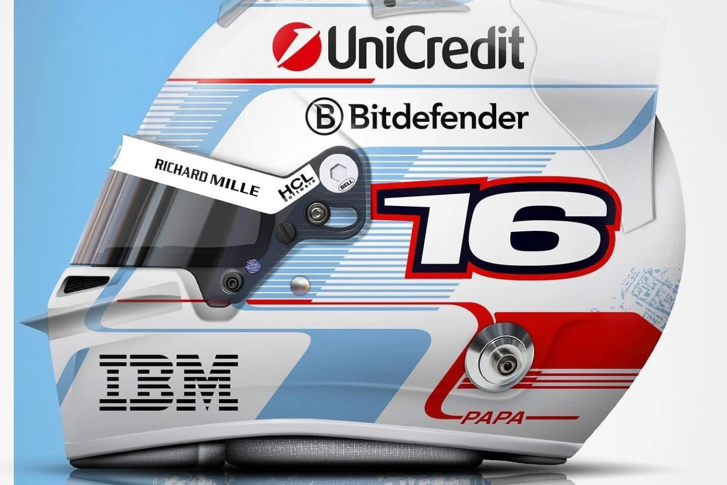 Charles Leclerc présente son casque édition 2025 pour le Grand Prix de Monaco