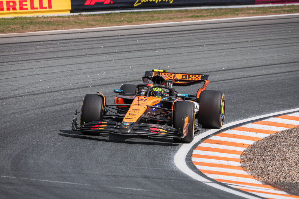 Norris en piste à Zandvoort, Overtake Agency / Laurent Lefebvre